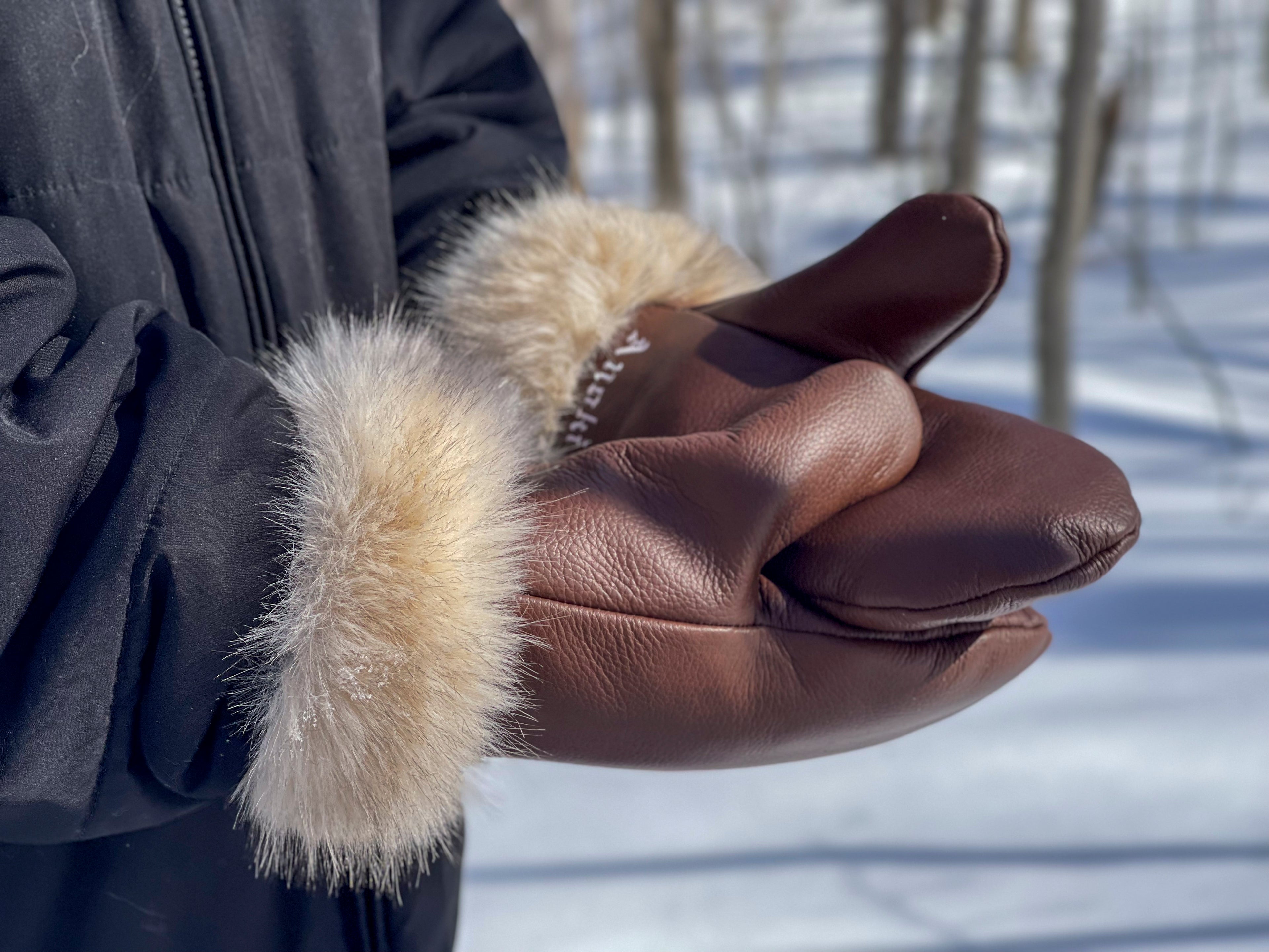 Moufle - Cuir & Renard